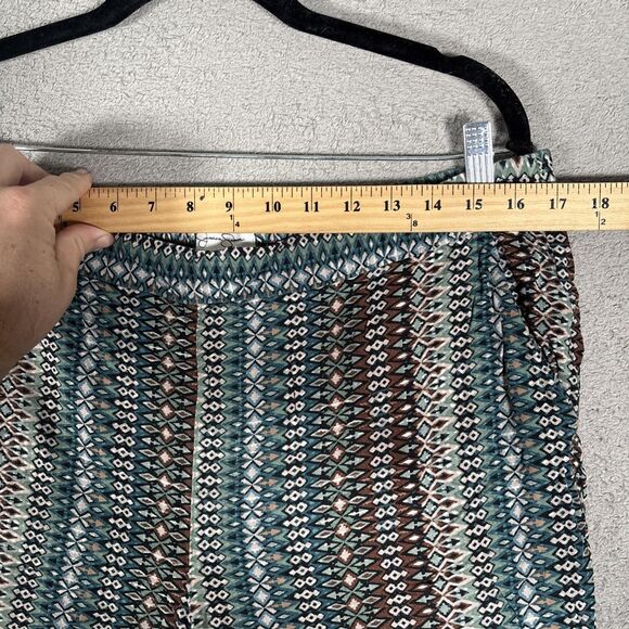 Jessica Simpson Pull On Pants Women’s Size‎ L Geometric Clam Diggers Ankle Capri - Picture 5 of 11